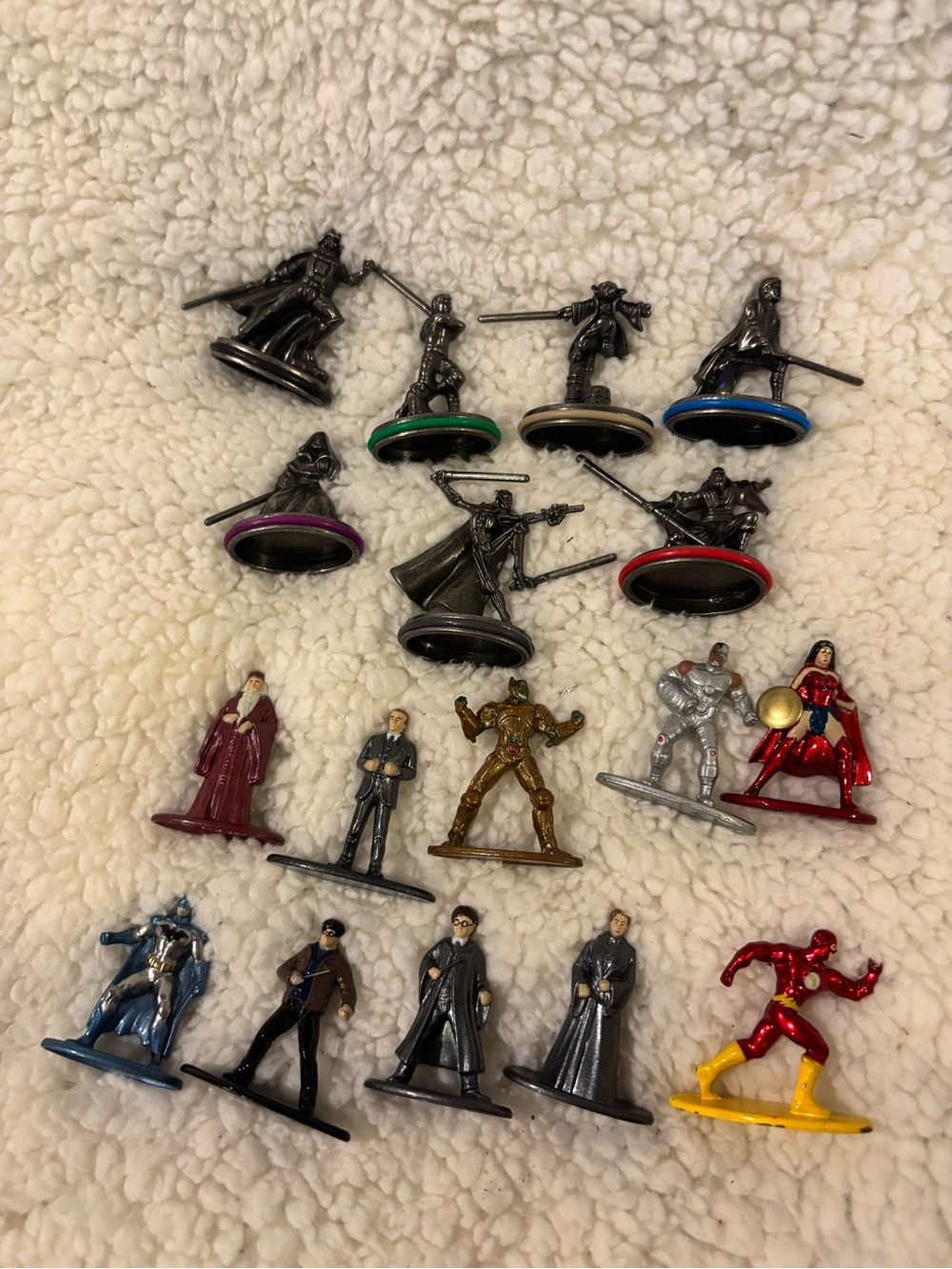 Assorted metal  Superhero and Fantasy Mini Figures -